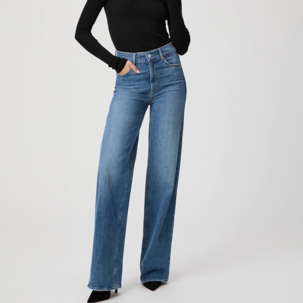 Paige Sasha wide leg jeans 30 petite